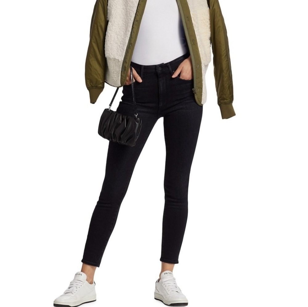 The Looker high waisted black skinny by MOTHER